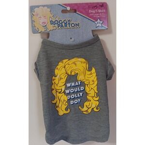Dog T-Shirt Doggy XS Extra Small Parton What Would Dolly Do? READ